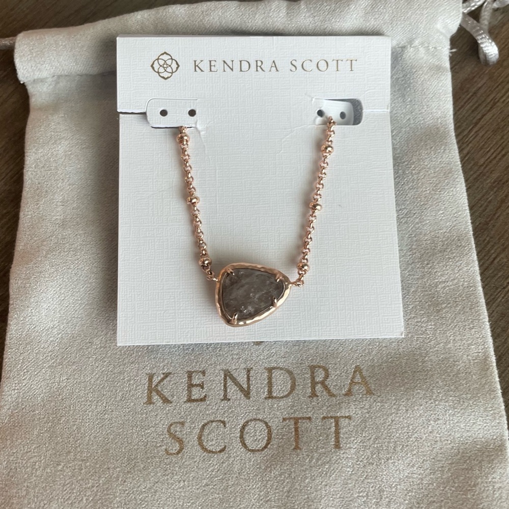 New Rose Gold Kendra Scott Necklace